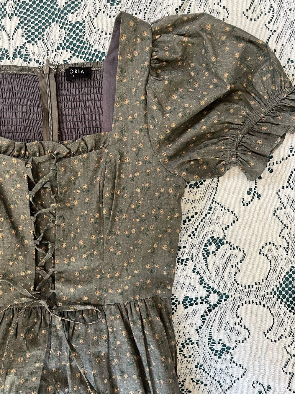 Storia Dahl Clothing Anya Dress Small, Floral, Cottage Core Dress - Picture 2 of 10